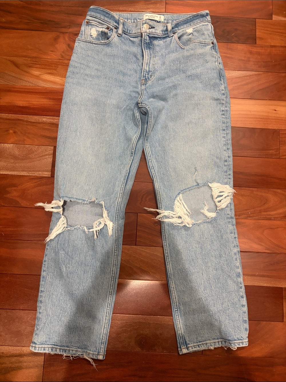 Abercrombie 90s straight ultra high waist jeans